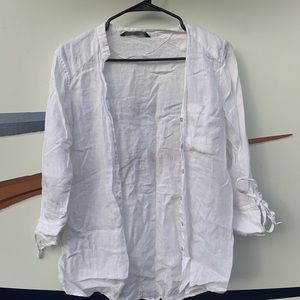 Zara white blouse